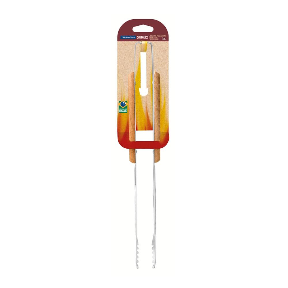 Pegador Manuseador de Carne Churrasco com Lâmina em Aço Inox e Cabo de Madeira 37 cm PMC4 - Tramontina