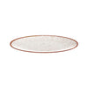 Conjunto de 12 Pratos Raso Rústico Marrom em Porcelana Decorada 28 cm - Tramontina 96980009