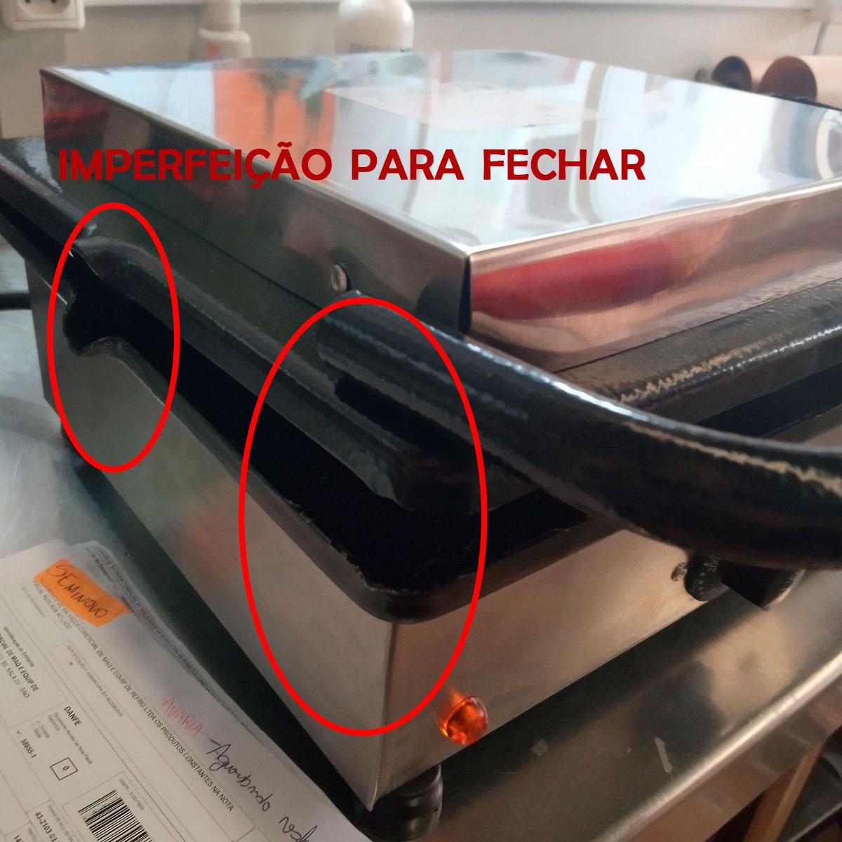 Semi - Sanduicheira Dupla 1 Prensa Elétrica Pr-700e - Progas 127v
