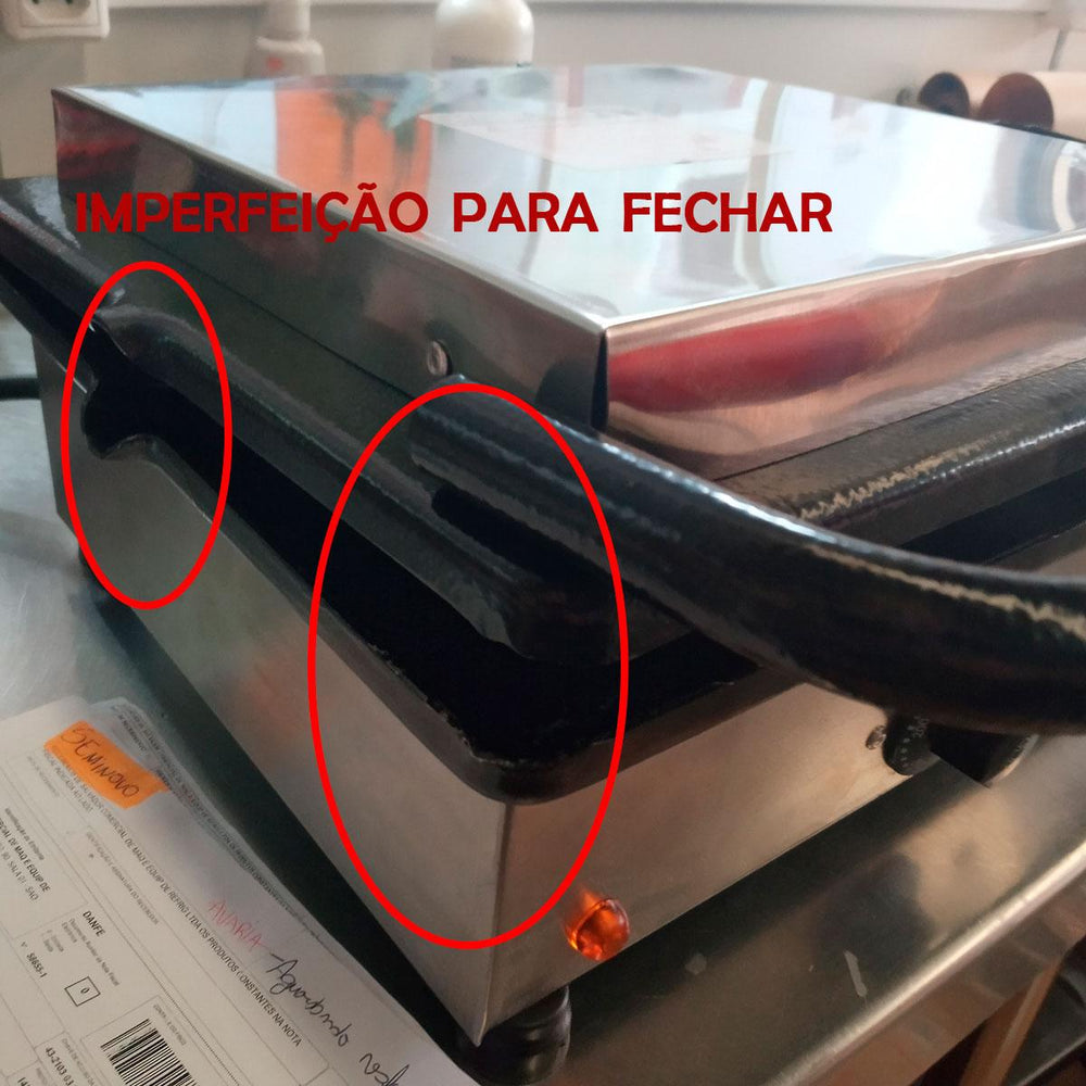 Semi - Sanduicheira Dupla 1 Prensa Elétrica Pr-700e - Progas 127v