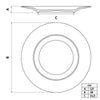 Jogo de Pratos Fundo 21 cm e Raso 25 cm Canyon 24 Peças em Porcelana Decorada - Tramontina