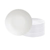 Conjunto de Pratos Sobremesa Leonora 12 Peças em Porcelana Branca 19 cm - Tramontina 96010206