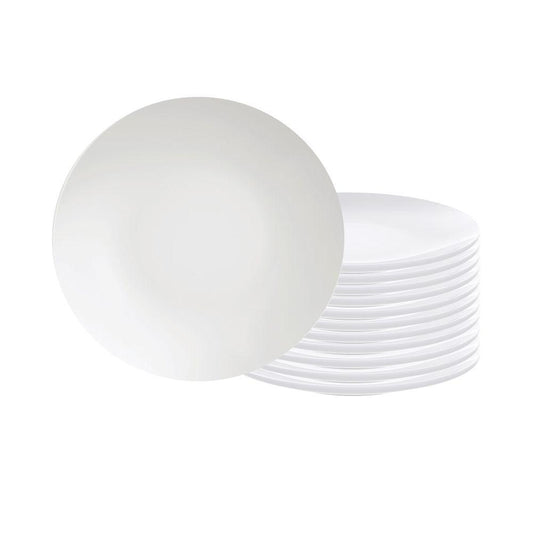 Conjunto de Pratos Sobremesa Leonora 12 Peças em Porcelana Branca 19 cm - Tramontina 96010206