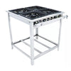 Fogão Industrial Extra Inox a Gás Baixa Pressão 4 Bocas 2 Duplas 30x30 Espera Ei4d2e - Venâncio