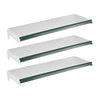 Kit - 3 Bandejas Prateleira 30x91 para Gôndolas New Plus com Porta Etiqueta Verde - SA Gôndolas