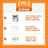 Kit - Forno Gás Industrial Roma Inox Infravermelho Firiv90 + Grade Extra + Kit Gás 2kg