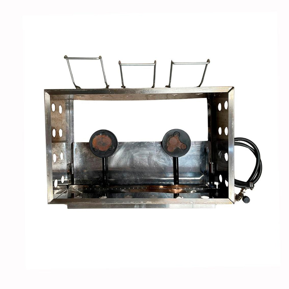 SEMINOVO - Fritadeira Profissional a Gás uma Cuba Grande retangular 10L Três Cestos Pr-30g - Progás