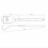 Espátula Multifuncional com Serrilha Churrasco Em Aço Inox e Cabo de Madeira 48cm ECI2 - Tramontina