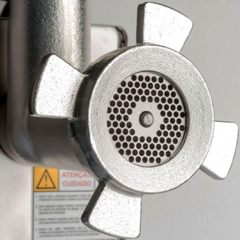 Moedor Picador de Carne Elétrico Comercial Boca 10 Sm-i 0,5cv CAF10 Bivolt - Caf P010221112
