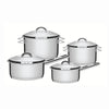 Jogo de Panelas Solar em Aço Inox Com Fundo Triplo Indução 4 Peças - Tramontina 65510760
