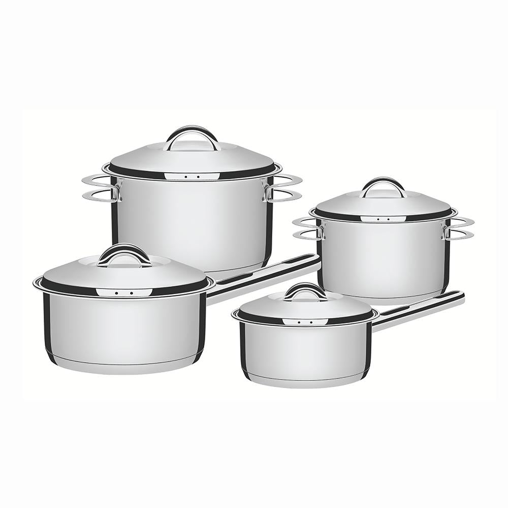 Jogo de Panelas Solar em Aço Inox Com Fundo Triplo Indução 4 Peças - Tramontina 65510760