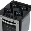 Fogão de Embutir 4 Bocas Gaudi Prisma Vitreo BL Inox Gás GLP Forno GDPMV450 - Venax 25373