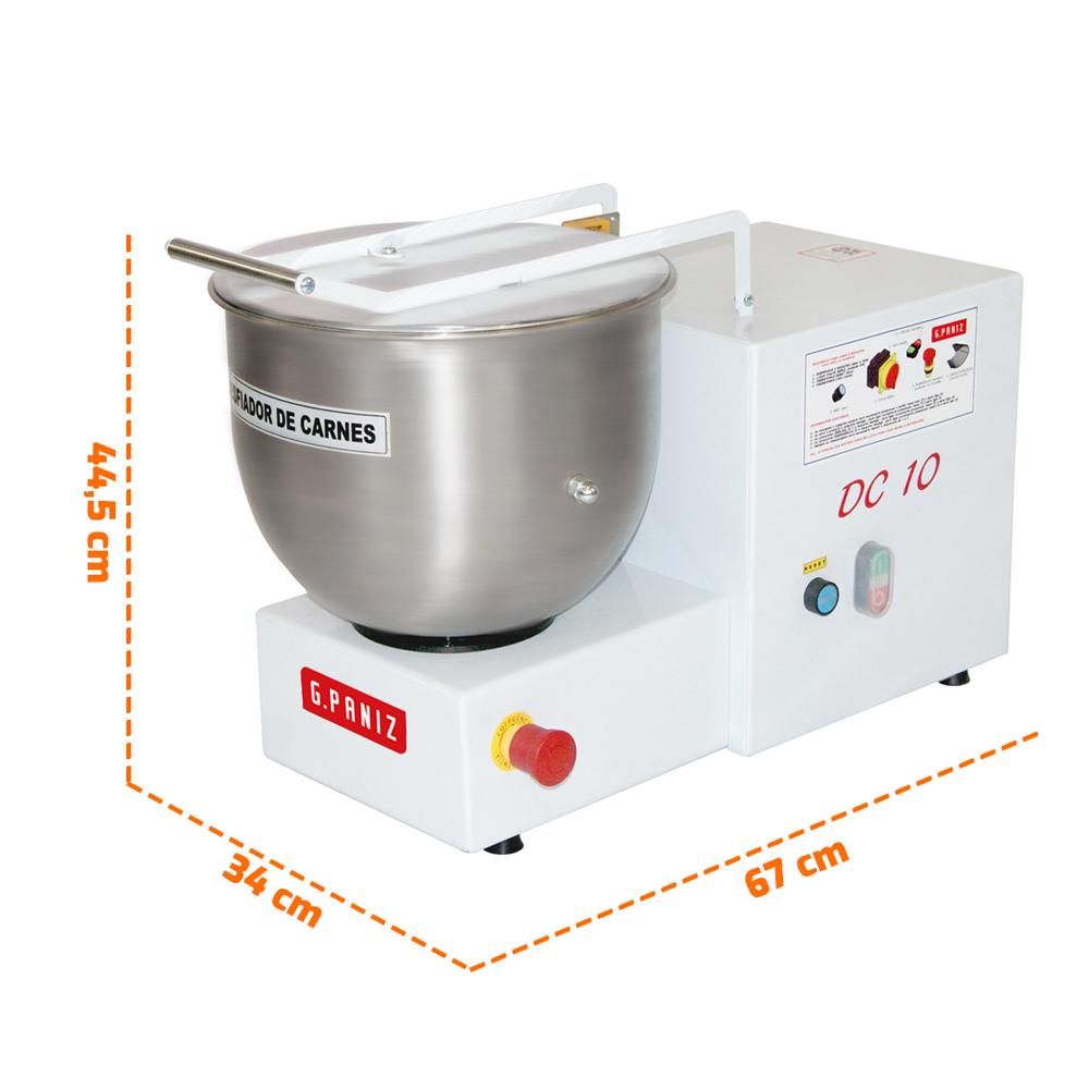 Desfiador de Carnes Profissional 10kg Restaurantes e Pizzarias Acabamento Epóxi DC-10 Bivolt - Gpaniz