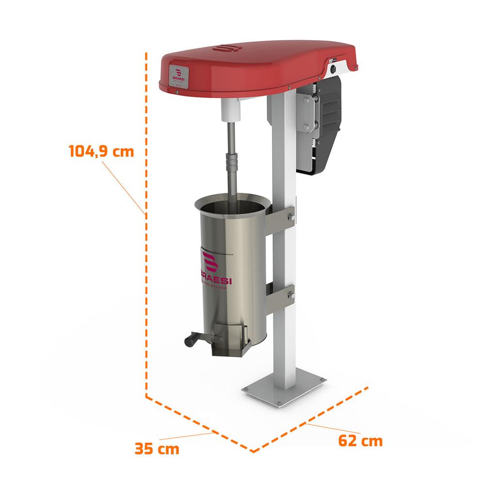 Despolpadeira de Açai e Cupuaçu 10l Motor 1/3cv 3 Peneiras Des-10 g3 Bivolt - Braesi B18351