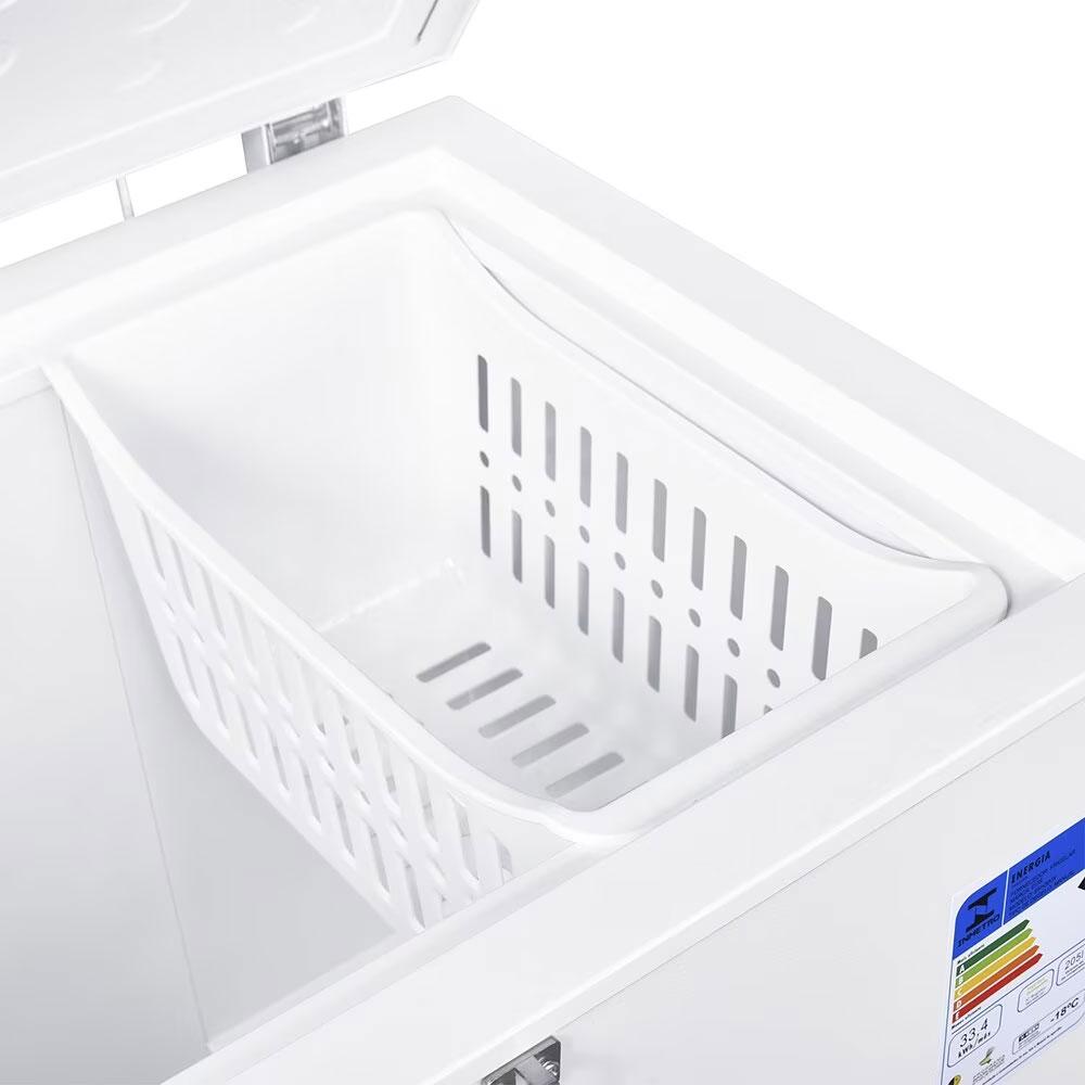 Freezer Horizontal Conservador 205 Litros Dupla Ação +8°C a -18°C Eco Gelo Tampa Sólida EFH300X 220V - EOS