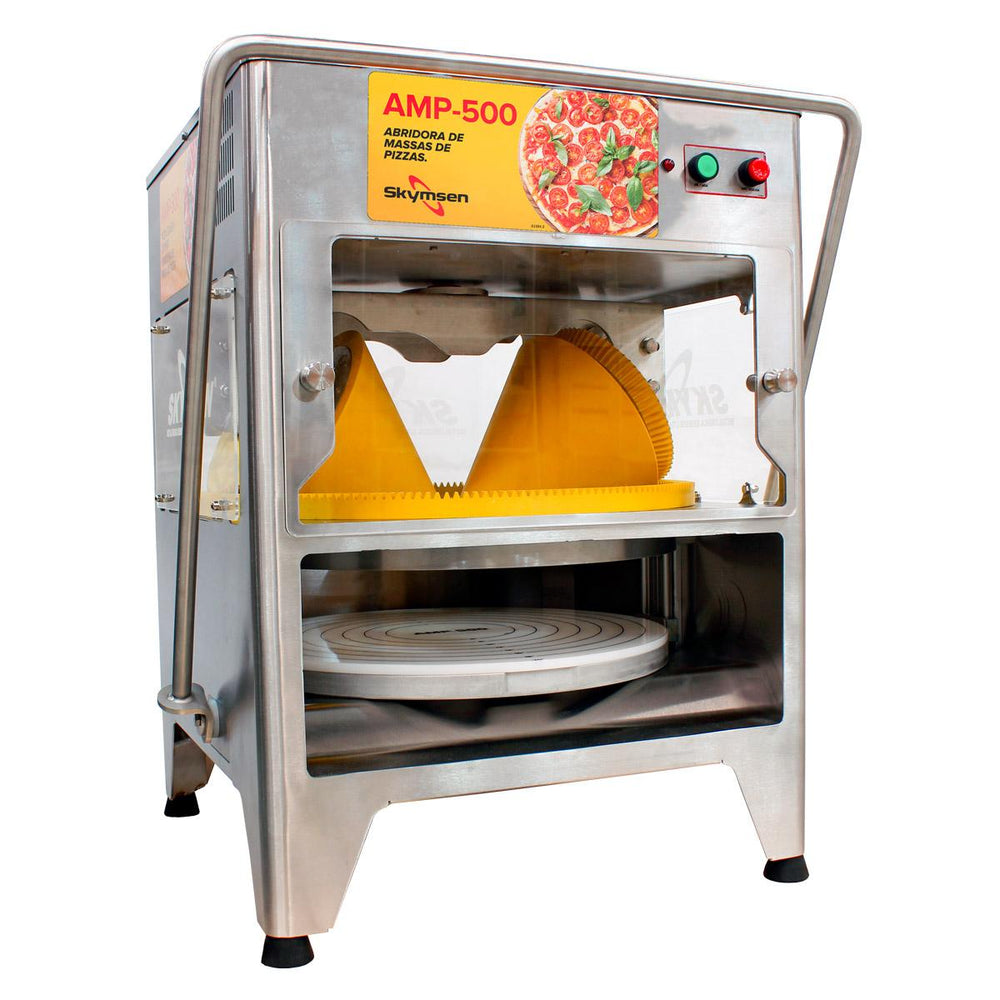 Máquina Abridora de Massa de Pizza Profissional Automática AMP-500 - Skymsen