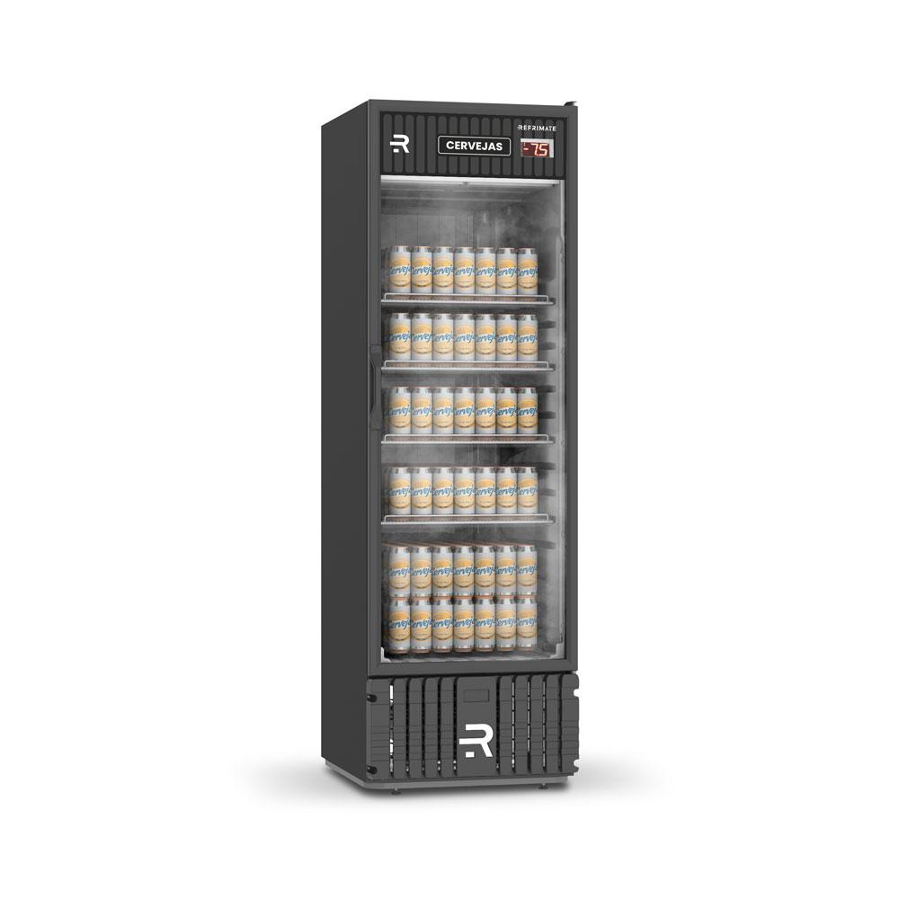 Cervejeira Visa Cooler Preta 570L Porta De Vidro -7,5°C a 2ºC VCCE570PVPB 220V - Refrimate