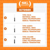 KIT - Jogo de Facas, Garfos e Colheres Leme 18 Peças em Aço Inox Cabo Preto PBAG - Tramontina