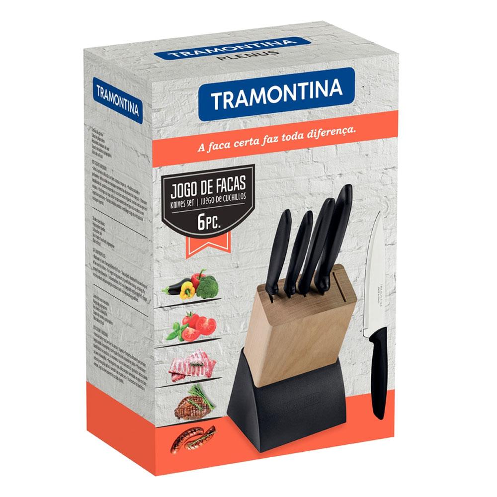 Kit Faqueiro Plenus 6 Peças + 1 Panela de Pressão Solar 6 Litros - Tramontina