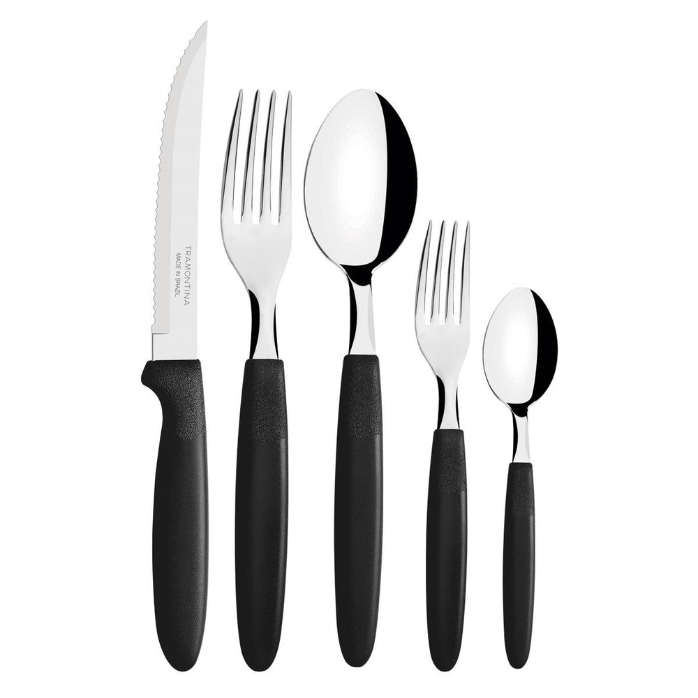 Faqueiro Inox 30pc Ipanema Preto - Tramontina