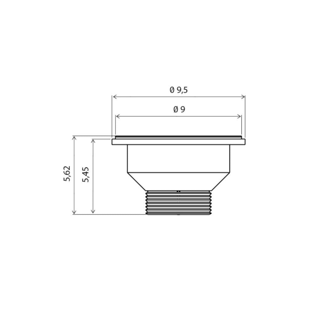 Tanque de Encaixe Para Embutir Hera 25l em Aço Inox Polido 40x40 - Tramontina 94403407