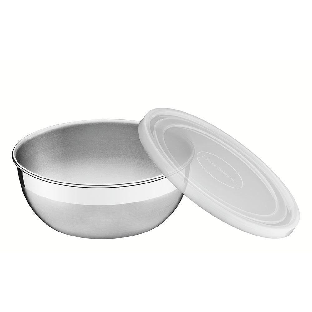 Jogo de Potes em Aço Inox Com Tampa Plástica Freezinox 3 Peças - Tramontina 64220160