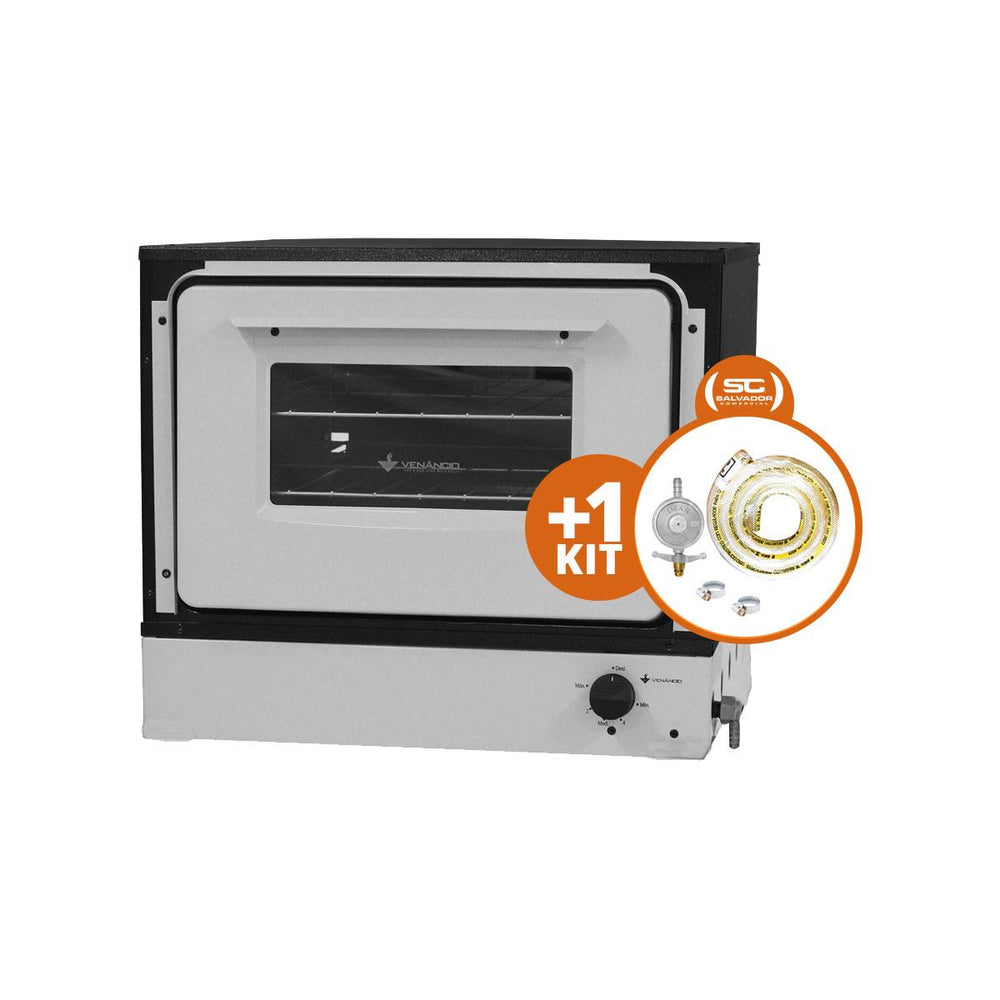 Kit Forno Profissional a Gás Bravo Bancada BRF + Kit Gás - Venâncio