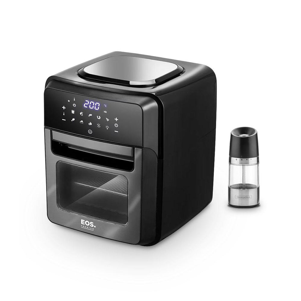 Kit Air Fryer Fritadeira Sem Óleo Toutch EAF12T 127V EOS + Moedor Sal e Pimenta Realce P Tramontina