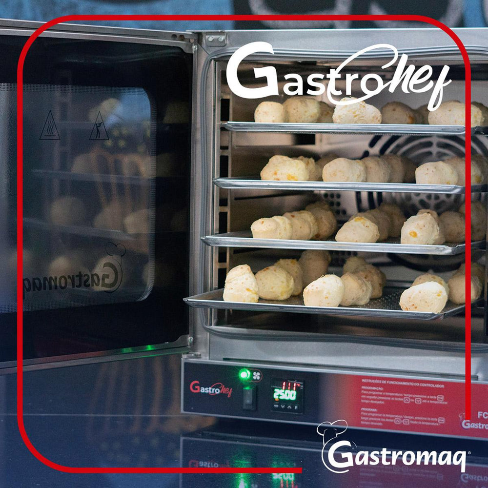 Forno Turbo Elétrico Convector Cocção Inox Digital FC35 D 220V - Gastromaq