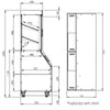 Armário Para Pães Tulha 200cm MDF Portas de Correr Espelho e Led APPT2000 220V Wengue - Refrimate
