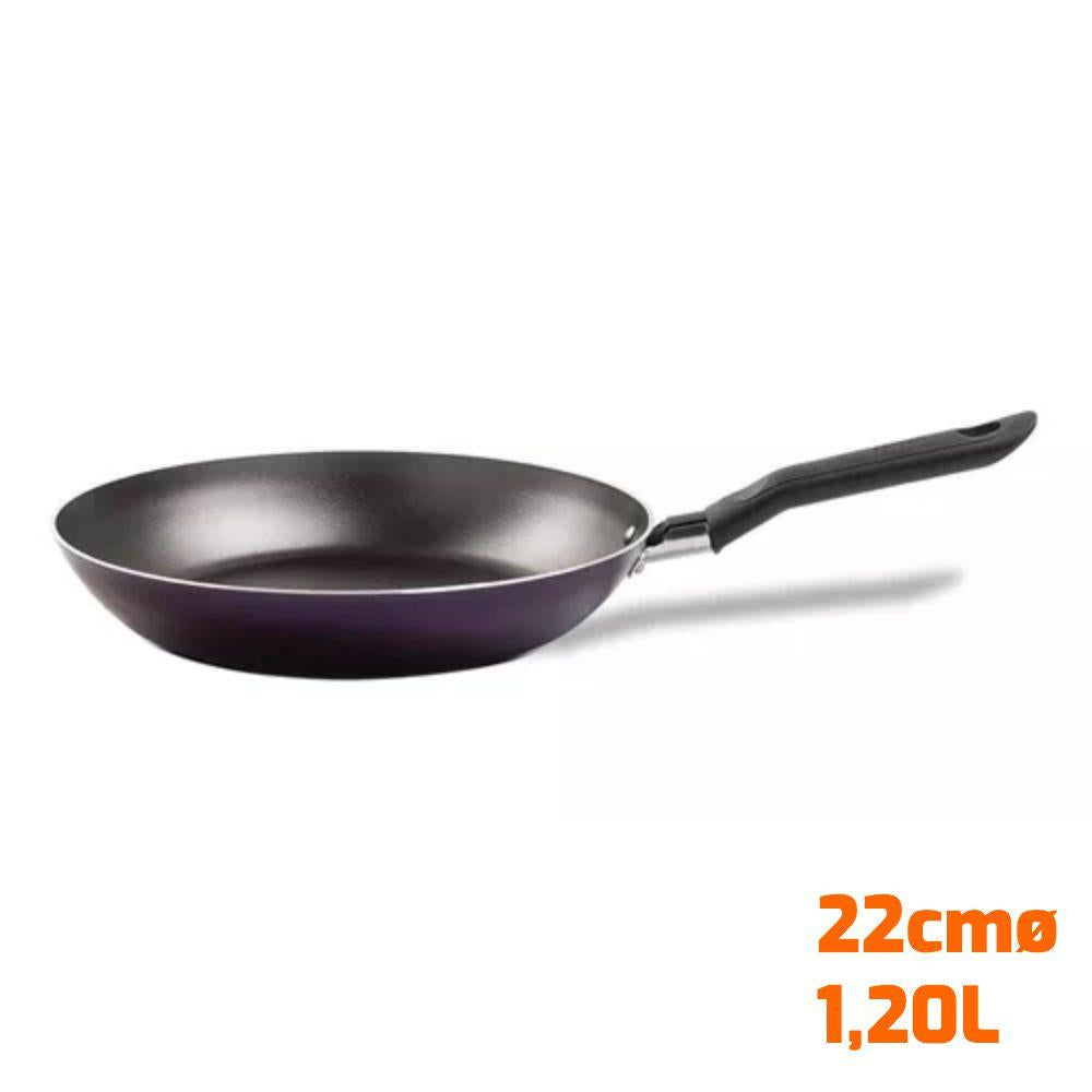 Frigideira em Alumínio Antiaderente 1,20l Roxo Brinox Com Espátula Frigideira Tramontina