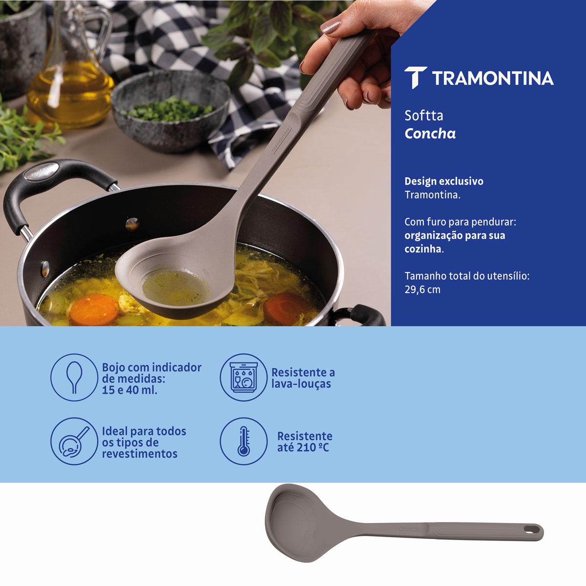 Concha Softta em Silicone Cinza - Tramontina 25854160