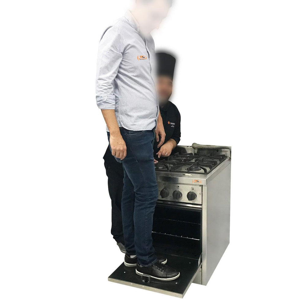 Fogão Industrial 4 Bocas a Gás Inox Dom Bidone Com Forno FDB4F - Venâncio