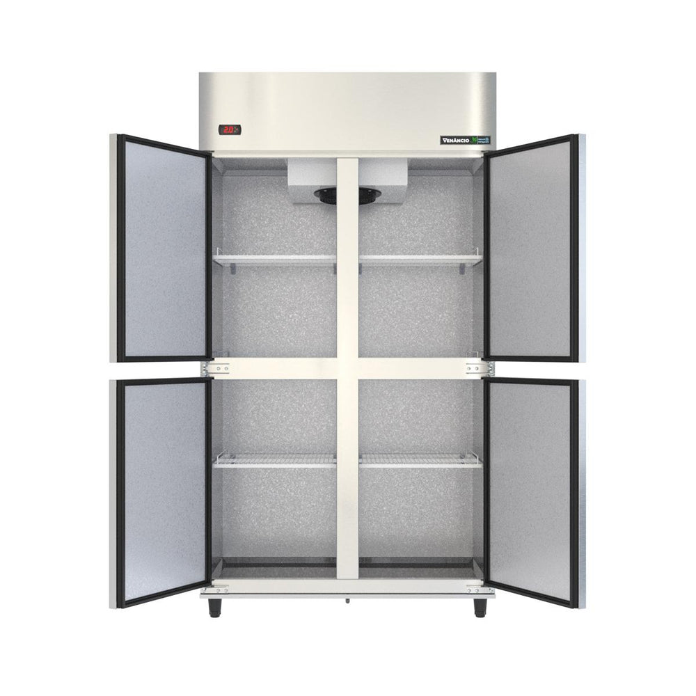 Mini Câmara Profissional Resfriada 4 Portas 2°C a 7°C Ar Forçado 680L Inox MCECV4P 220V - Venâncio 58320