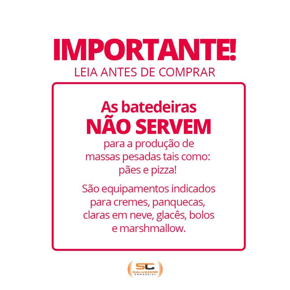 Batedeira Planetária Eletrônica Luxo 12 Litros Bpel-12 Bivolt - Braesi