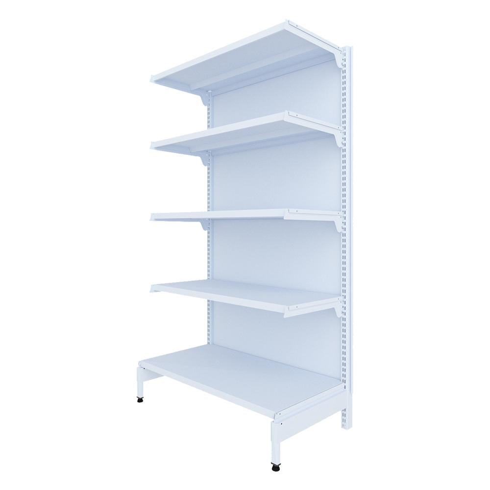 Gôndola Prateleira New Plus 1,70 Parede Inicial GPI - Sa Gôndolas Porta Etiquetas Rosa