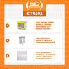 Kit - Forno Turbo Prp-004 127v Amarelo + Bancada Mes-004 + 8 Assadeiras - Progás