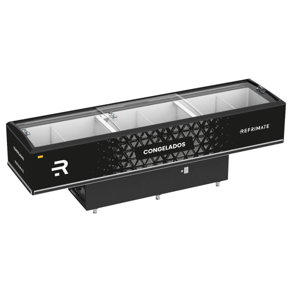 Expositor Ilha Horizontal Freezer Vanguard Top Congelados Vidro Semicurvo 3,00m EIVT 3000 127V - Refrimate