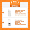 Kit - Faqueiro Premium 3 Peças + 1 Moedor de Sal Ou Pimenta Em Acrílico e Inox - Tramontina