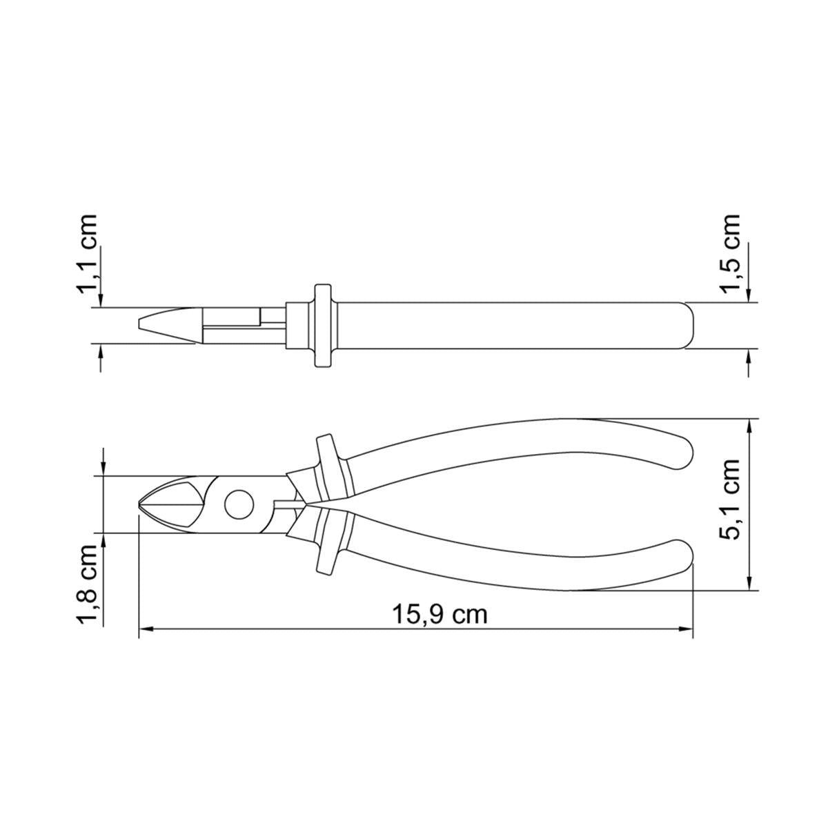 Alicate Profissional e Domestico para Corte Diagonal  6"" Master - Tramontina 41006106