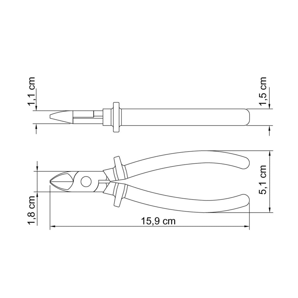 Alicate Profissional e Domestico para Corte Diagonal  6"" Master - Tramontina 41006106