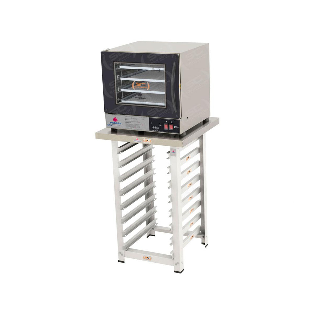 Kit Forno Turbo Elétrico PRP-004 Plus 127V Preto + Bancada MES-004 - Progás