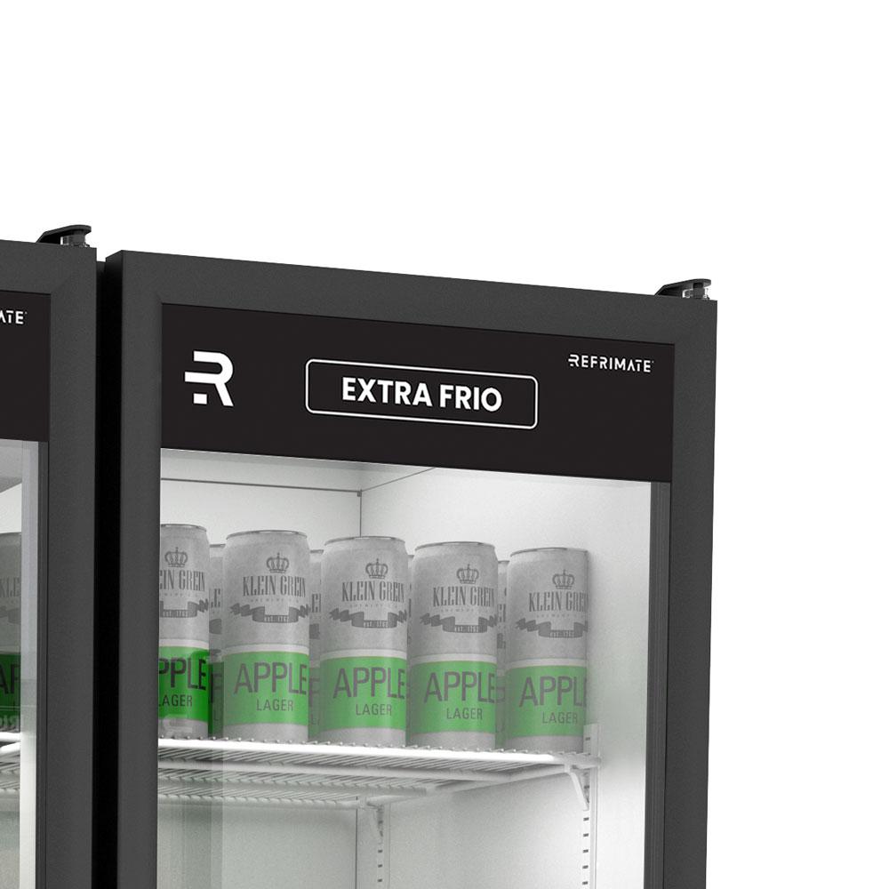 Autosserviço Vanguard Extra Frio Refrigerador 3 Portas -5°C Preto ASVEF3PVPB 220V - Refrimate