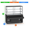 Vitrine Titanium Premium Seca Self Service 147cm VTPRSSS 2P 1500 220v - Refrimate