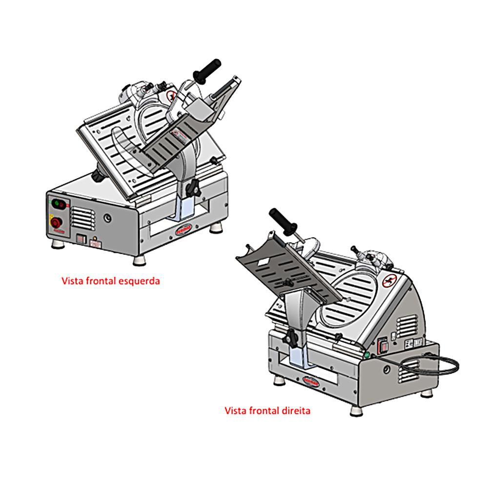 Cortador De Frios Profissional Automático Inox Bm95Nr Pf Bivolt - Bermar