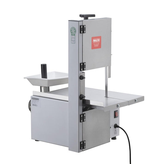 Serra Fita Profissional 1,54m Branca com Mesa Inox e Moedor B.5 1/3 CV Bivolt - Malta 3101063