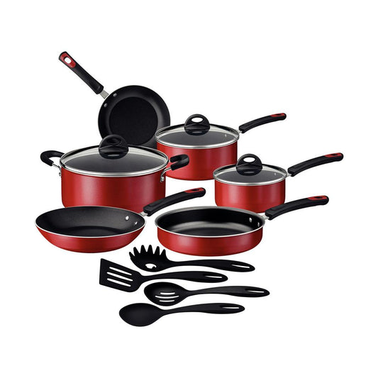 Kit Cozinha Everyday Em Alumínio Antiaderente Starflon Externo Siliconado Vermelho 10 Peças - Tramontina 27899205