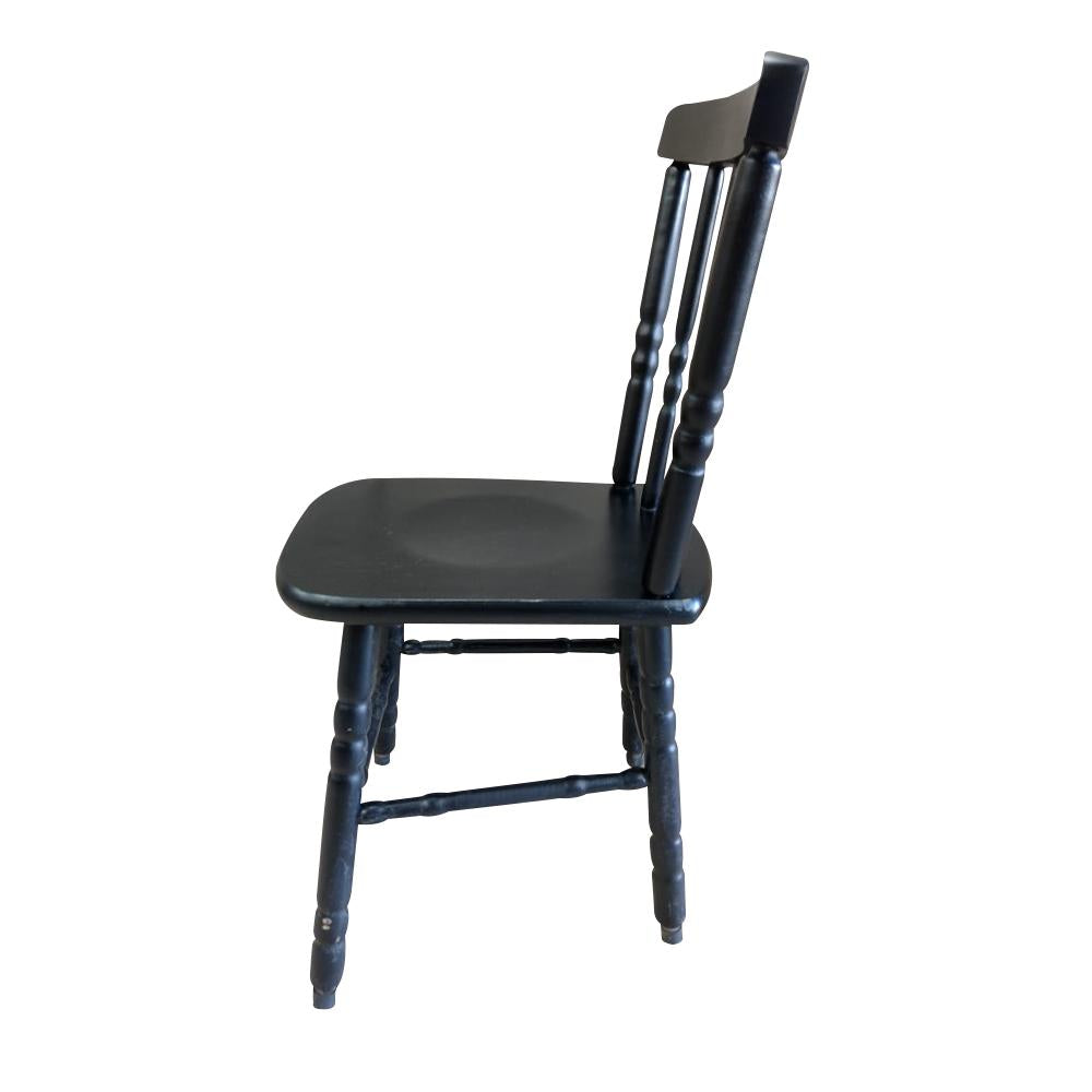 SEMINOVO - Cadeira Madeira Pés Torneados Tabaco Sem Estofado - Disa Móveis