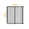 Kit - 1 Prateleira Preta Visa Vn50 Vb52 Vf50 + 4 Ganchos Suporte - Metalfrio