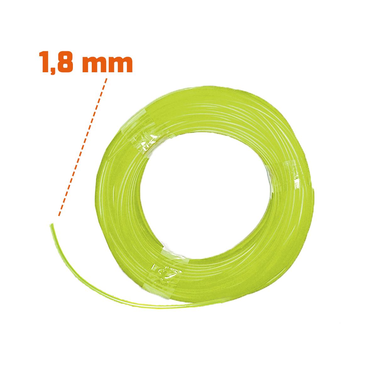 Fio de Nylon 1,8 mm Para Aparador de Grama 20m de Comprimento - Tramontina 78796284